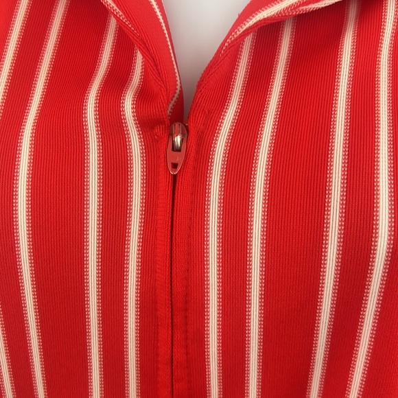 60’s Flutterbye red striped tunic dress short sleeve authentic vintage style, - Picture 7 of 9